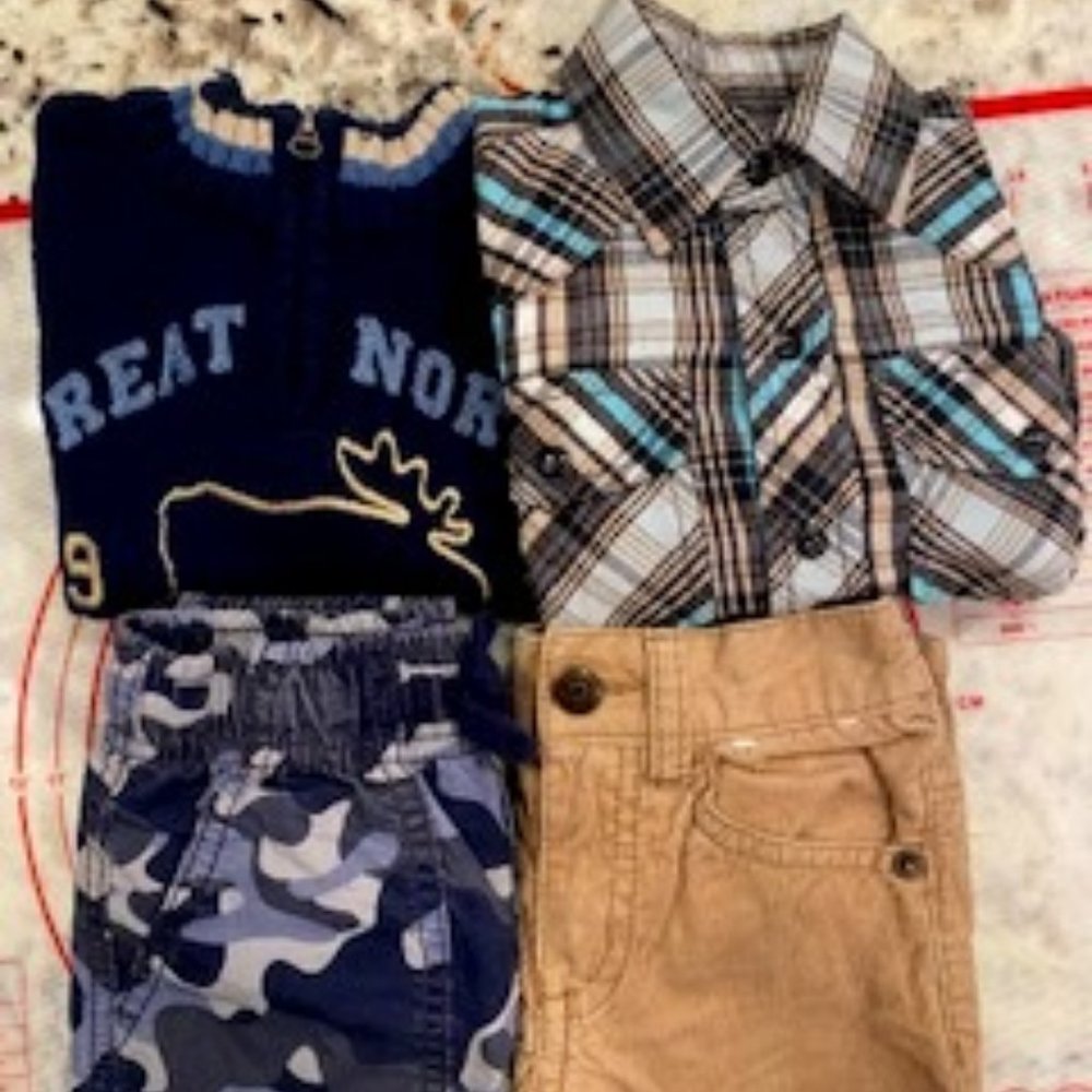 BOY'S SZ. 18-24 MOS. INTERCHANGEABLE BUNDLE (4)